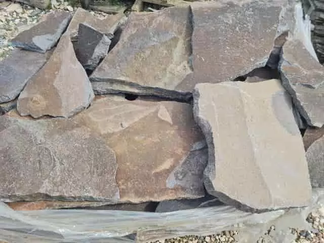 barna, vastag andezit kő lapok