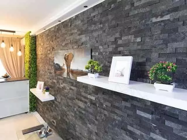 szürke andezit fali díszfedés